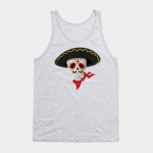 Sugar Skull Sombero Tank Top